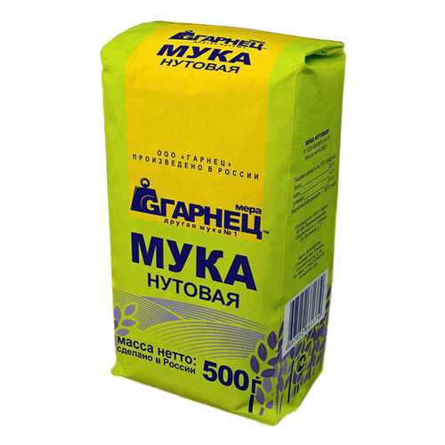 Мука Гарнец нутовая 500 г в Верный