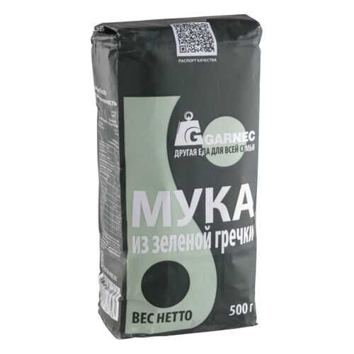 Мука из зеленой гречки Гарнец без глютена 500 г в Верный