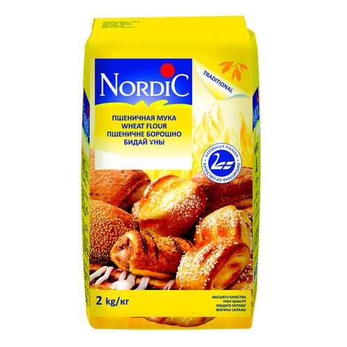 Мука Nordic пшеничная 2 кг в Верный