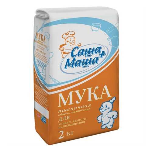 Мука пшеничная Саша+Маша 2 кг в Верный