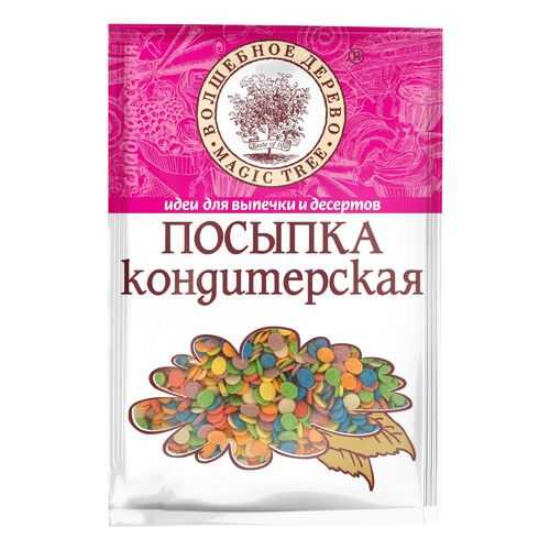 Посыпка кондитерская Волшебное дерево конфетти яркие 40 г в Верный