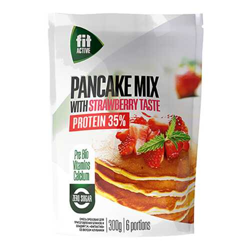 Смесь Fit Parad для оладьев со вкусом клубники высокобелковая 300 г в Верный