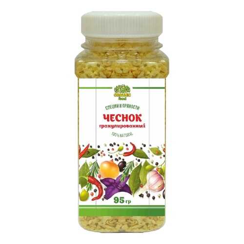 Чеснок сушеный Organic Food гранулированный 95 г в Верный