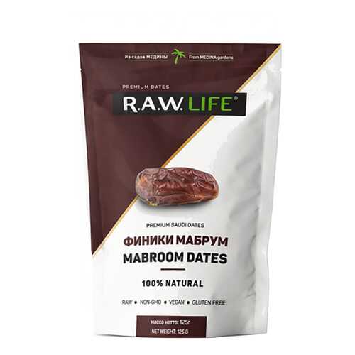 Финики Raw Life мабрум 125 г в Верный