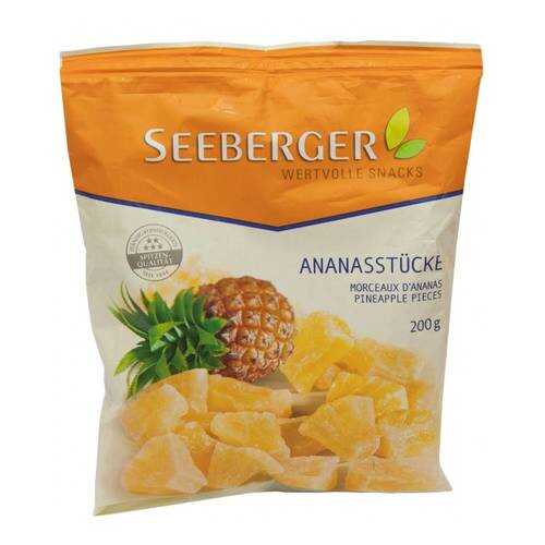 Сухофрукты Seeberger ананас кусочками 200 г в Верный