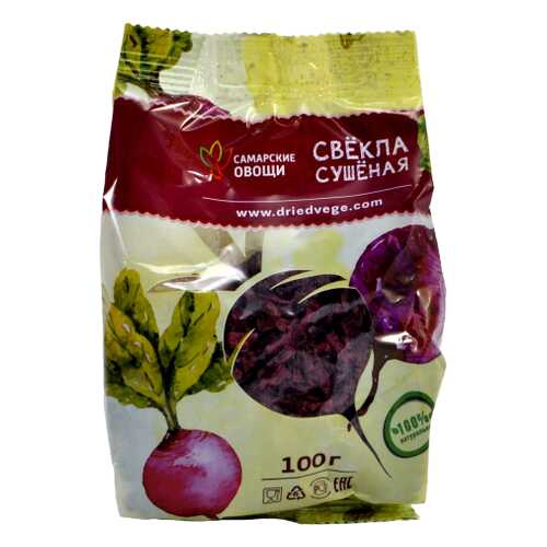 Свекла Самарские овощи сушеная 100 г в Верный