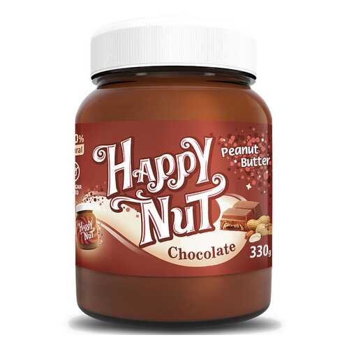 Арахисовая паста Happy nut с темным шоколадом 330 г в Верный