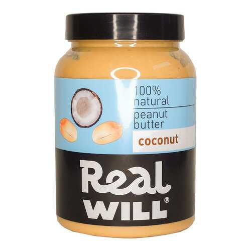 Паста арахисовая Real Will с кокосом 1000 г в Верный