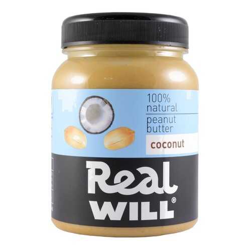 Паста арахисовая Real Will с кокосом 330 г в Верный
