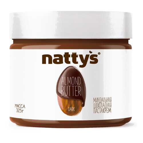 Паста Nattys Dark миндальная с какао и мёдом 325 г в Верный