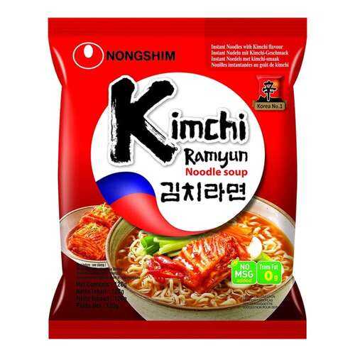 Лапша быстрого приготовления Кимчи Рамен Nongshim 120 г в Верный