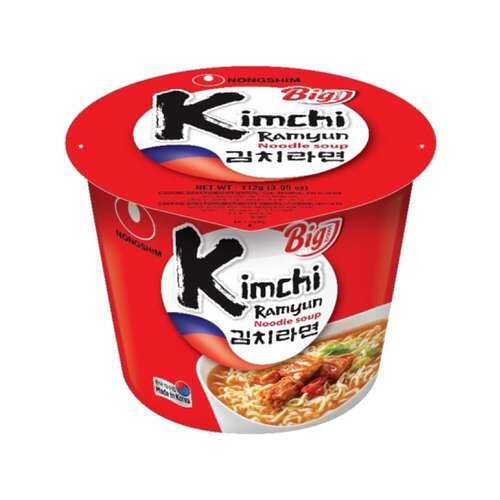 Лапша быстрого приготовления Кимчи Рамен Nongshim чашка 112 г в Верный
