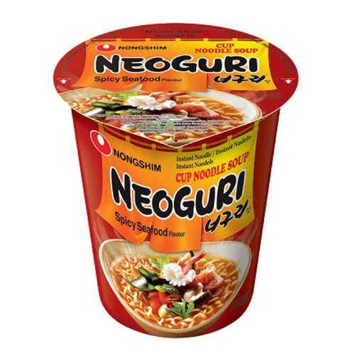 Лапша быстрого приготовления Неогури с морепродуктами острая Nongshim стакан 62 г в Верный