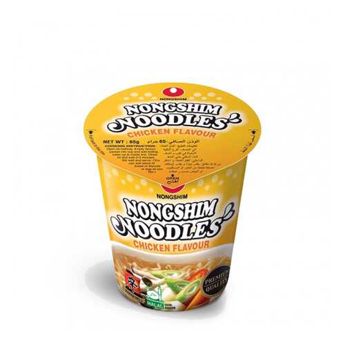 Лапша быстрого приготовления Nongshim со вкусом курицы стакан 65 г в Верный