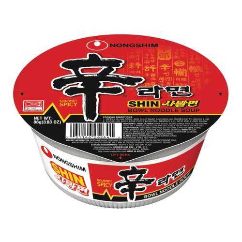 Лапша быстрого приготовления Шин Рамен Nongshim чашка 86 г в Верный