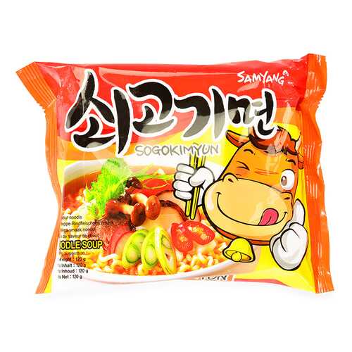 Лапша Samyang с говядиной, 120 г, Южная Корея в Верный