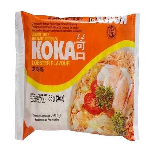 Лапша сингапурская Koka со вкусом лобстера в пакете 85 г в Верный