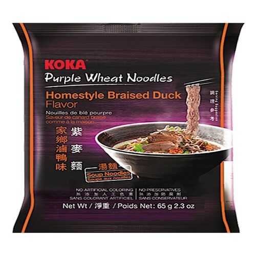 Лапша сингапурская Koka со вкусом утки в пакете 85 г в Верный