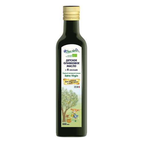 Масло детское оливковое Fleur Alpine Органик с 6 мес., 500 мл, 12 бутылок в Верный