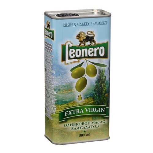 Масло Leonero оливковое нерафинированное для салатов ж/б 500 г в Верный