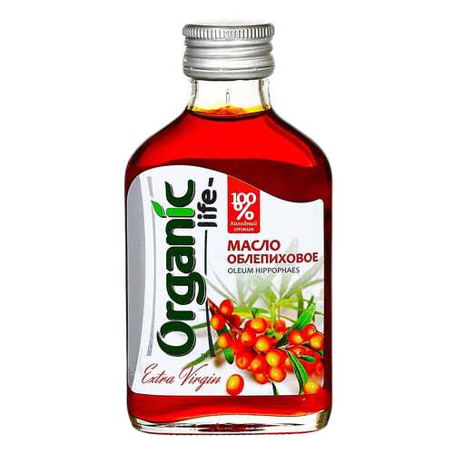 Масло облепиховое Organic Life пищевое нерафинированное 100 мл в Верный