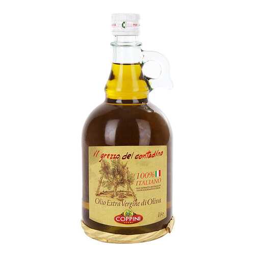 Масло оливковое Coppini Grezzo Contadino Extra Virgin нерафинированное 1 л в Верный