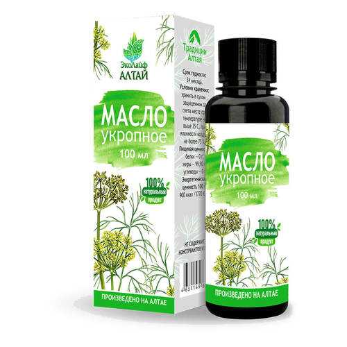 Масло укропное Эколайф АЛТАЙ, 100мл в Верный