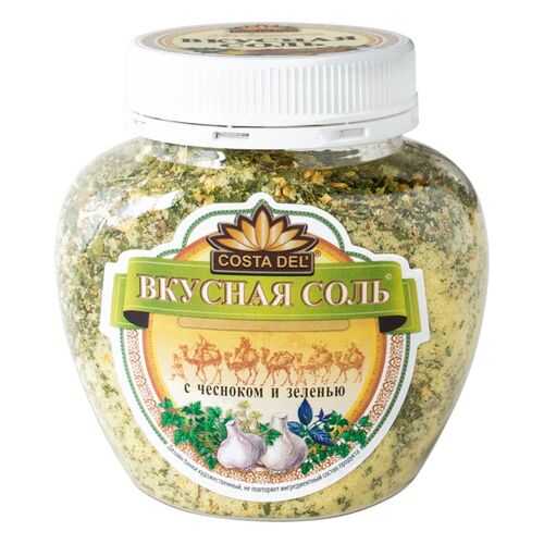 Вкусная соль Costa Del с чесноком и зеленью 400 г в Верный