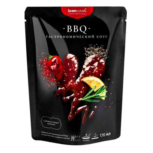 Соус icancook BBQ гастрономический 170 мл в Верный