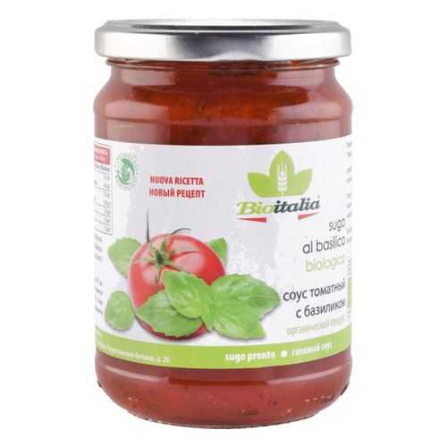 Соус томатный Bioitalia с базиликом 350 г в Верный