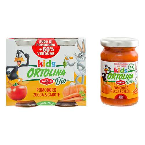 Соус томатный Ortolina Kids Bio с тыквой и морковью 2 шт 100 г в Верный