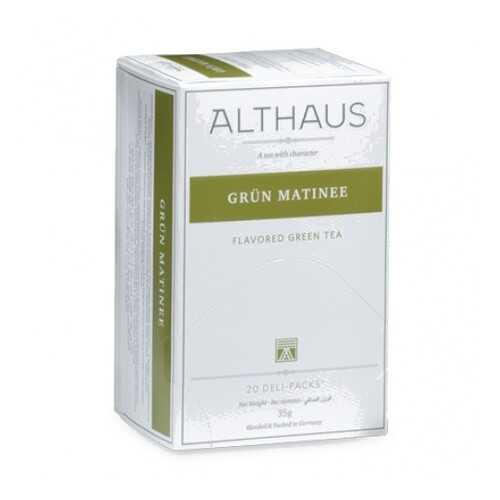 Чай Althaus Grun Matinee Deli Pack 20*1.75 г в Верный