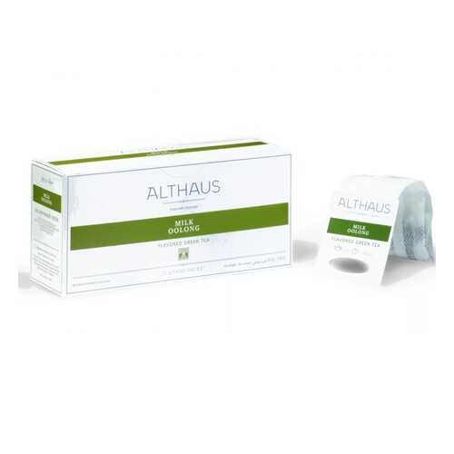 Чай Althaus Milk Oolong, зелёный с добавками, 20 пакетиков в Верный
