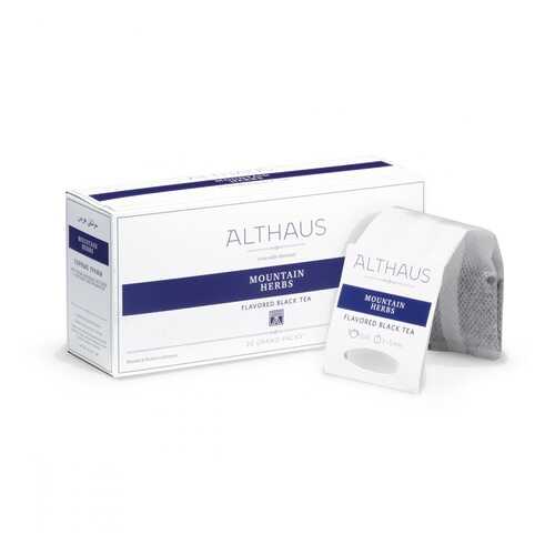 Чай Althaus Mountain Herbs, чёрный с добавками, 20 пакетиков в Верный