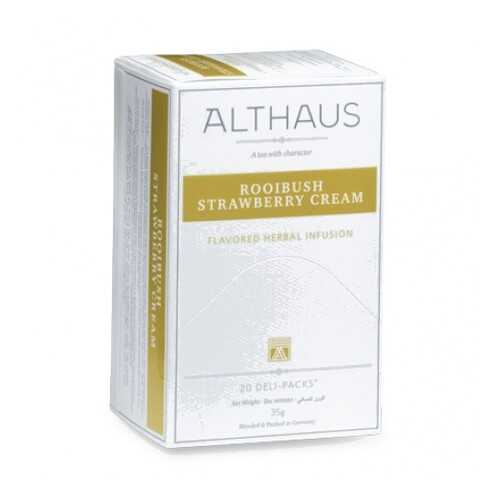 Чай Althaus Rooibush Strawberry Cream Deli Pack 20*1.75 г в Верный