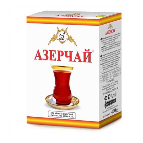 Чай Азерчай чёрный байховый с ароматом бергамота, 400 гр в Верный