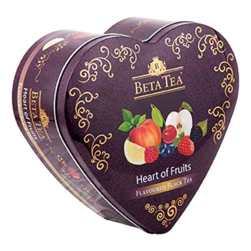 Чай Beta Tea фруктовое сердце в музыкальной шкатулке черный ассорти 40 пакетиков в Верный