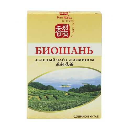 Чай БиоШань Jasmin Tea, зеленый с жасмином, 80 гр в Верный