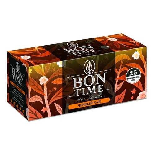 Чай BonTime Natural Tea, черный, 25 пакетиков в Верный