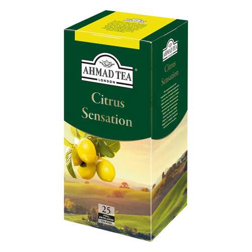 Чай черный Ahmad Tea citrus sensation с лимоном и лаймом 25 пакетиков в Верный
