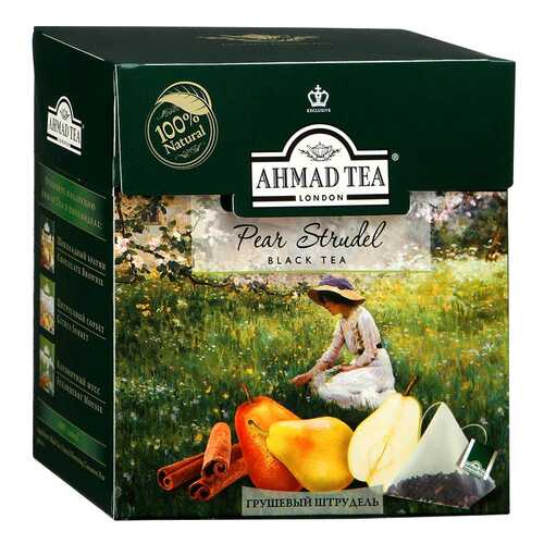 Чай черный Ahmad Tea грушевой штрудель 20 пакетиков в Верный