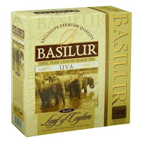 Чай черный Basilur uva цейлонский 100 пакетиков в Верный