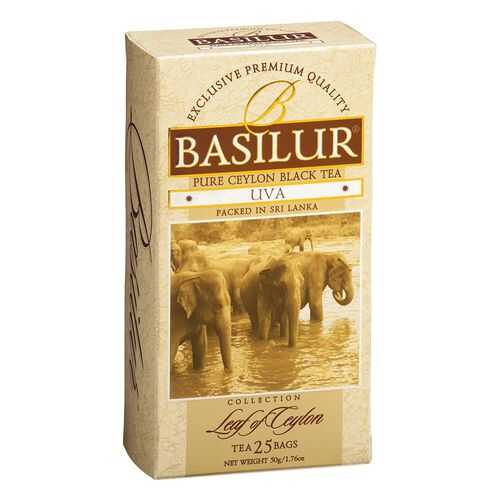 Чай черный Basilur uva цейлонский 25 пакетиков в Верный