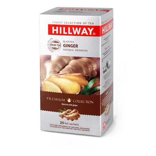 Чай черный байховый HILLWAY c имбирем, 25 пак. в Верный