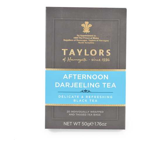 Чай черный «Дарджилинг-полдник», Taylors of Harrogate, 20х2.5 г, Великобритания в Верный