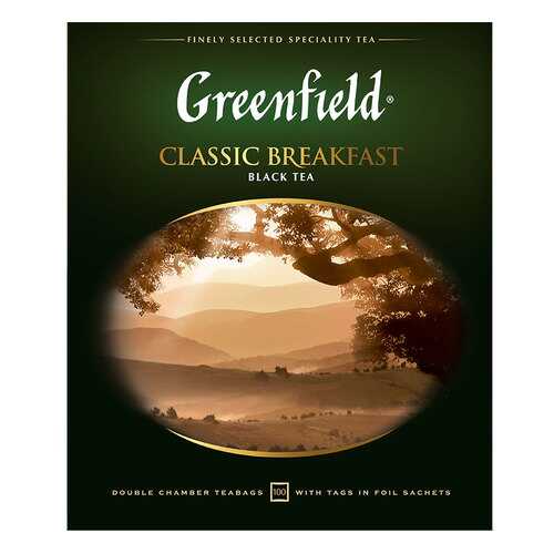 Чай черный Greenfield Classic Breakfast 100 пакетиков в Верный