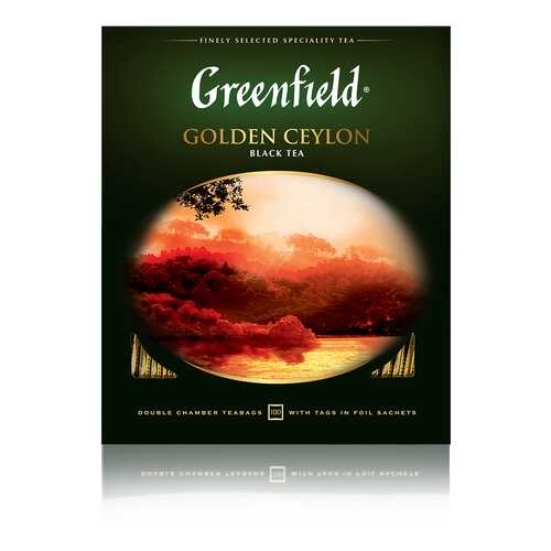 Чай черный Greenfield Golden Ceylon 100 пакетиков в Верный