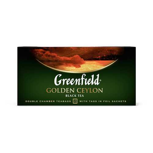 Чай черный Greenfield Golden Ceylon 25 пакетиков в Верный