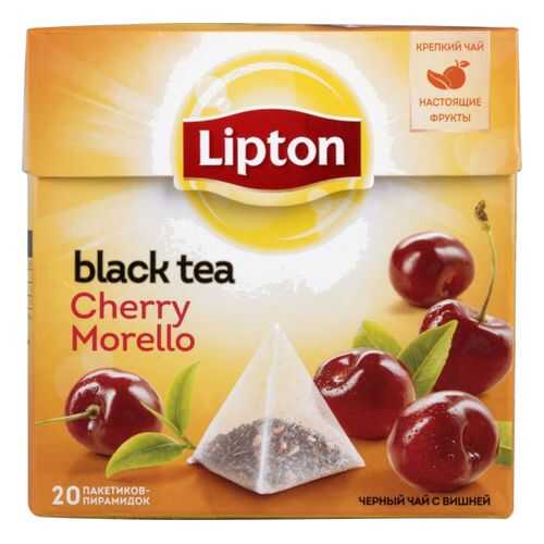 Чай черный Lipton cherry morello 20 пакетиков в Верный