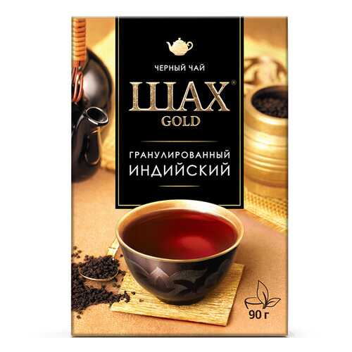 Чай черный листовой гранулированный Шах Gold Индийский 90 г в Верный